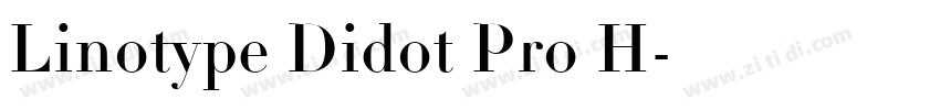Linotype Didot Pro H字体转换